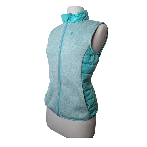 Hybrid Fleece Lightweight Sherpa Vest In Spearmint Women's S/Youth L(14/16) - Picture 3 of 13